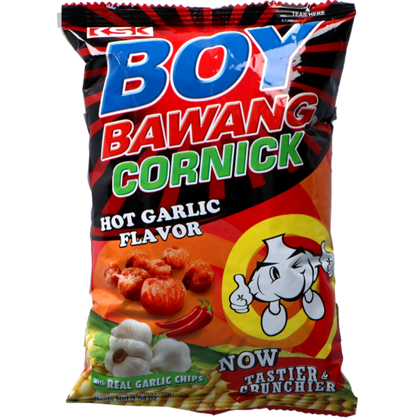 BOY BAWANG Corn Snack Garlic Hot 90g