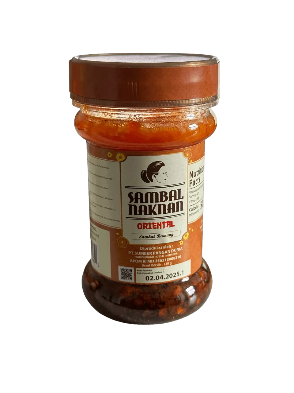 NAK NAN Sambal Bawang Oriental 140 gr
