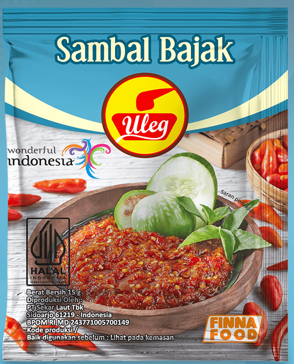 FINNA Sambal Uleg Bajak 15g x 10 Sachet (Pack)