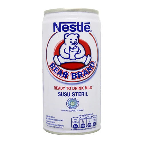 BEAR BRAND Sterilized Milk White 189ml