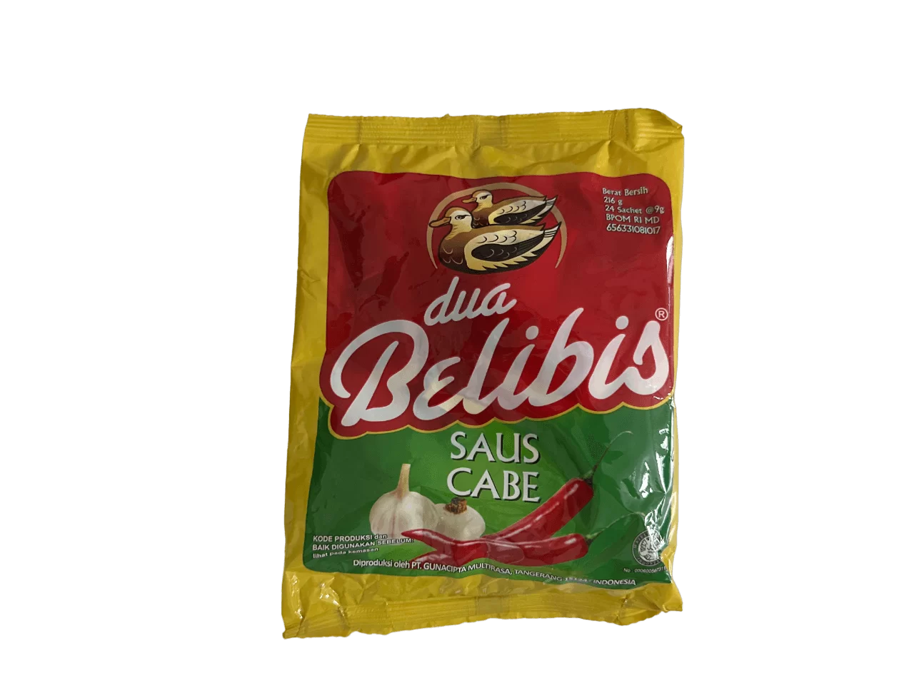 DUA BELIBIS Chili Saus Sachet 9gr