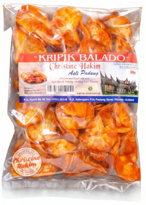 CHRISTINE HAKIM Kripik Balado Bulat 250g
