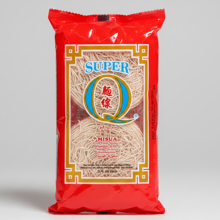 Super Q Misua noodles packaging on a white background