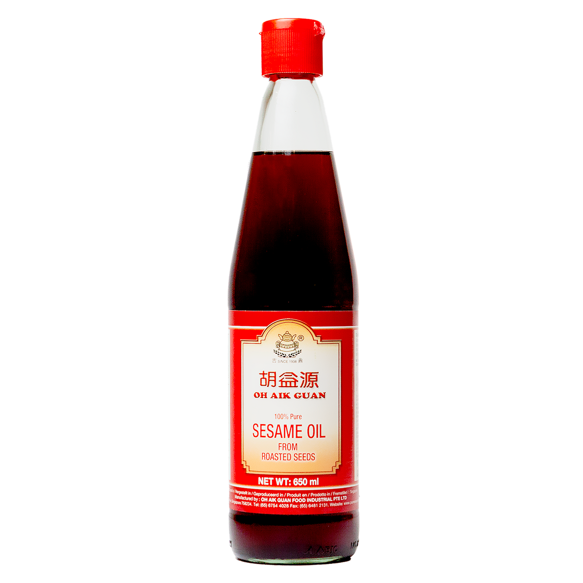 OH AIK GUAN Roasted Sesame Oil 650ml