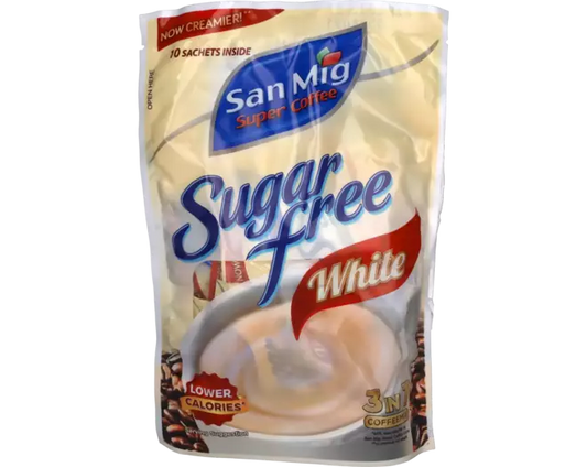 SAN MIGUEL Coffee 3 in 1 Sugar Free White 10g x 10