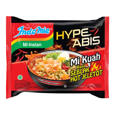 INDOMIE HypeAbis Mi Kuah Seblak Hot Jeletot 75g