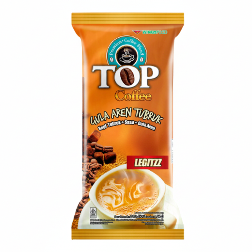 TOP Coffee Kopi Instant Susu Gula Aren Tubruk 3in1 27g