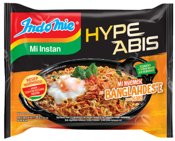 INDOMIE Hypeabis Mie Nyemek Banglahdesé Rasa Kari 80g