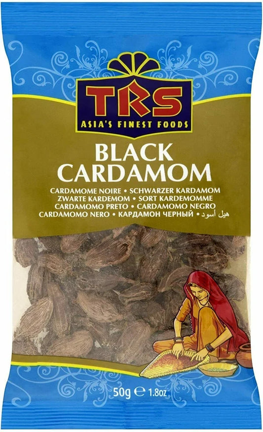 TRS Cardamom Black Moti Elaichi 50g