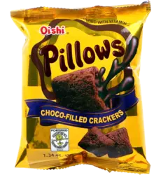 OISHI Pillows Choco-Filled Crackers 38g