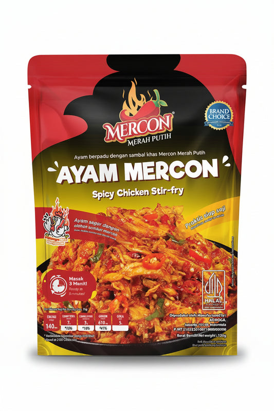 MERCON MERAH PUTIH Ayam Mercon 150g