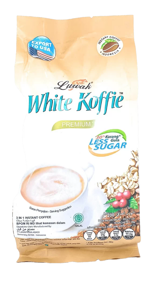LUWAK White Coffee Less Sugar 9x19g