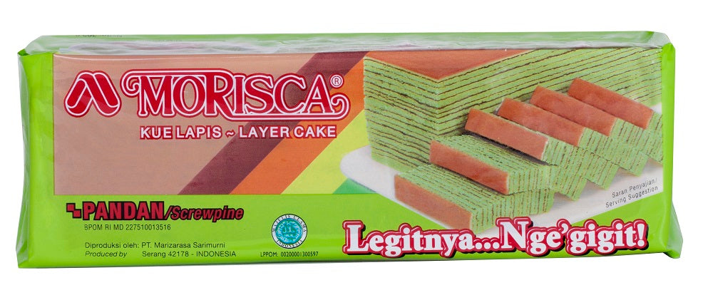 MARIZAFOODS Morisca Kue Lapis Legit Pandan 365g