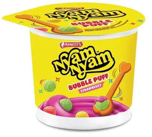 ARNOTT'S Nyam Nyam Bubble Puff Strawberry 18gr