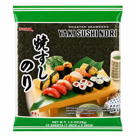 HE ZHOU WU Sushi Nori (10 Sheets) 28g