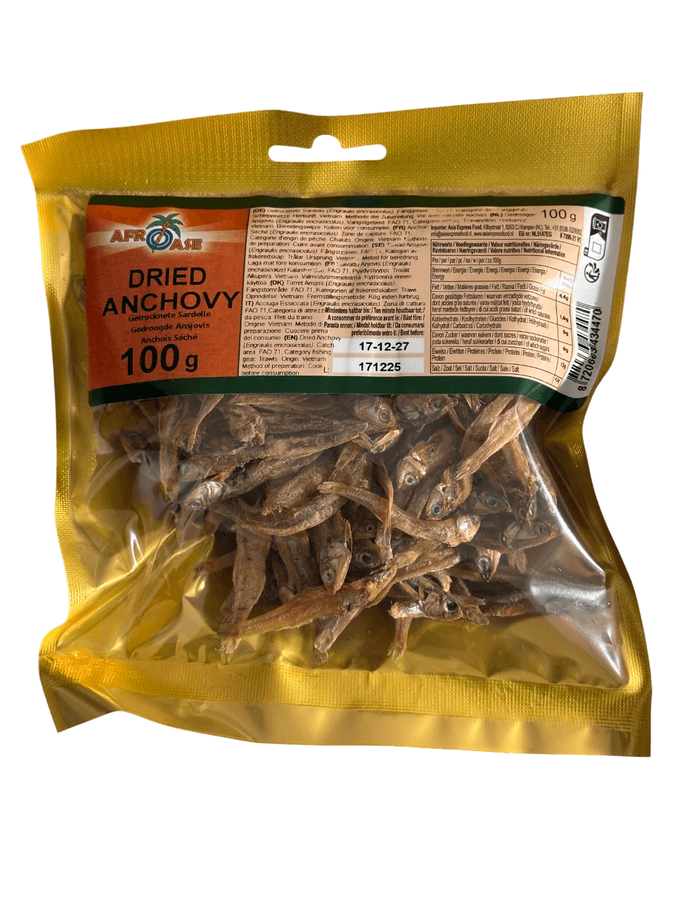 AFROASE Dried Anchovies Ikan Teri 100gr