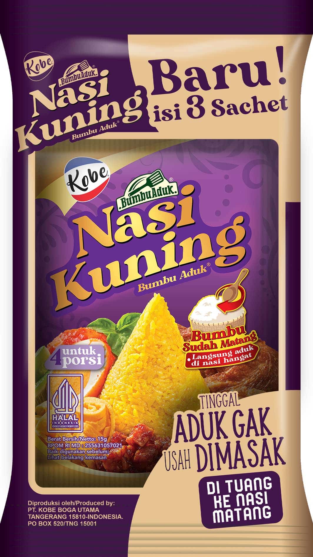 KOBE Bumbu Nasi Kuning Spice Mix 45gr