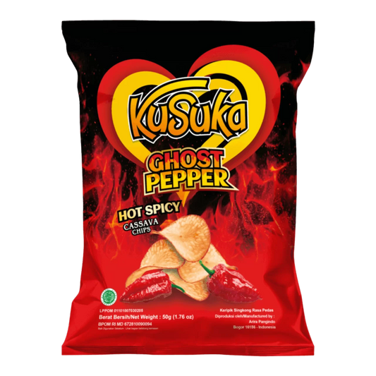 KUSUKA Cassava Chips Ghost Pepper 50gr