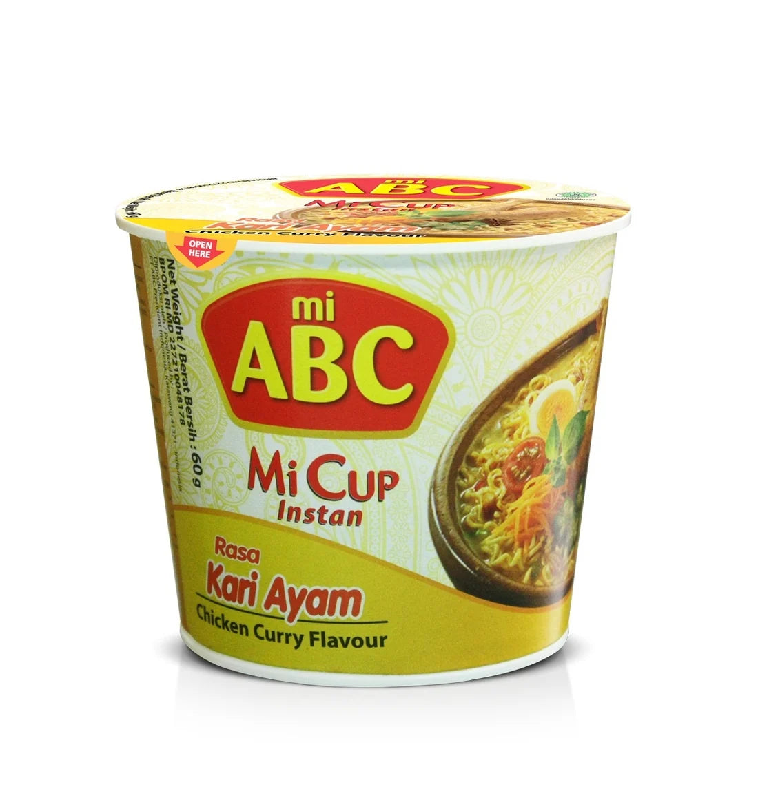 ABC Instant Cup Noodle Curry Chicken 60g