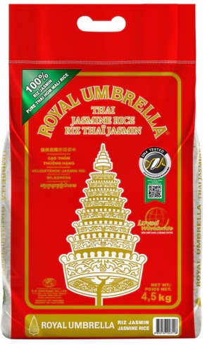 ROYAL UMBRELLA Thai Hom Mali Rice 4.5kg