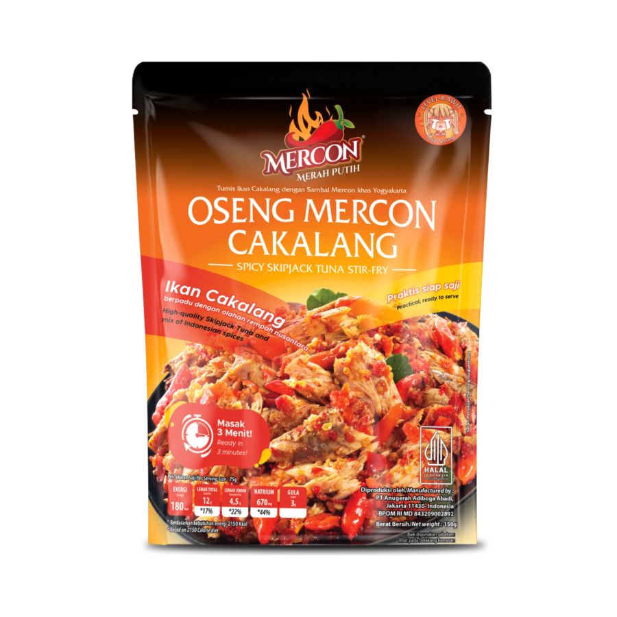 MERCON MERAH PUTIH Oseng Mercon Cakalang 150gr