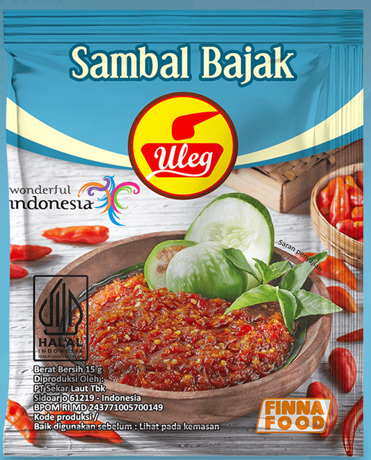 FINNA Sambal Uleg Bajak 15g x 10 Sachet (Pack)
