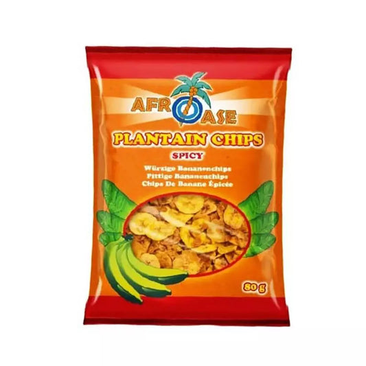 AFROASE Plantain Chips Spicy 80g
