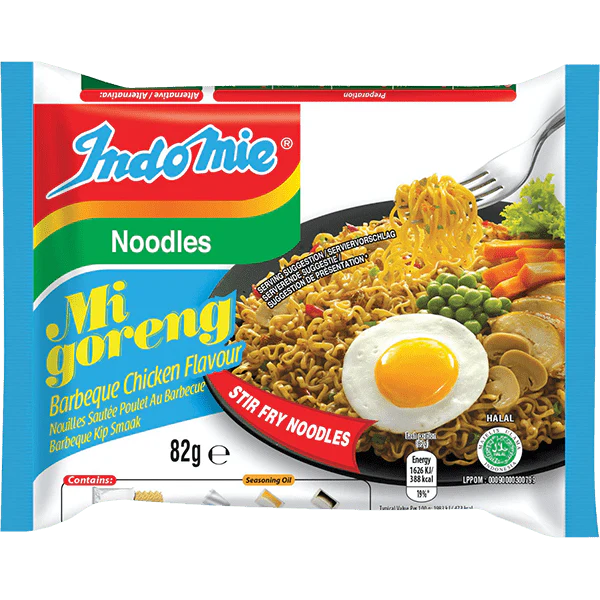 INDOMIE Noodle Mi Goreng BBQ Chicken 82g