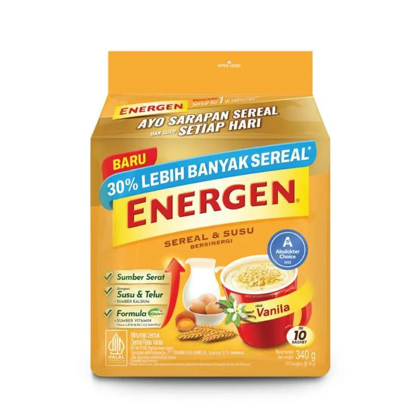 MAYORA Sereal Energen Vanilla 10 Sachet x 34g