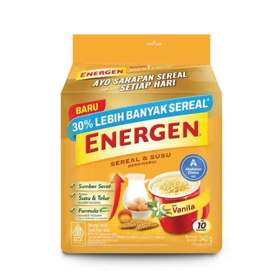 MAYORA Sereal Energen Vanilla 10 Sachet x 34g