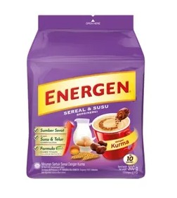 MAYORA Sereal Energen Date Flavour Pouch 10 Sachet x 30g