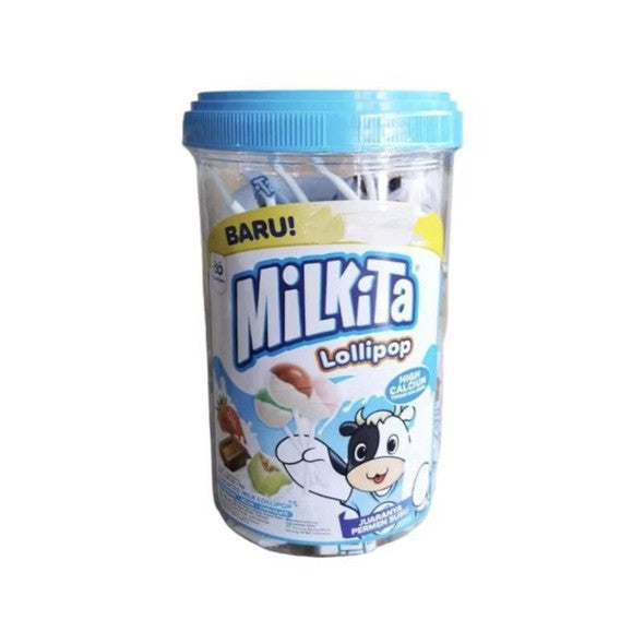 MILKITA Jar Max Milkita Permen Susu Lolipop (30pcs) 270g