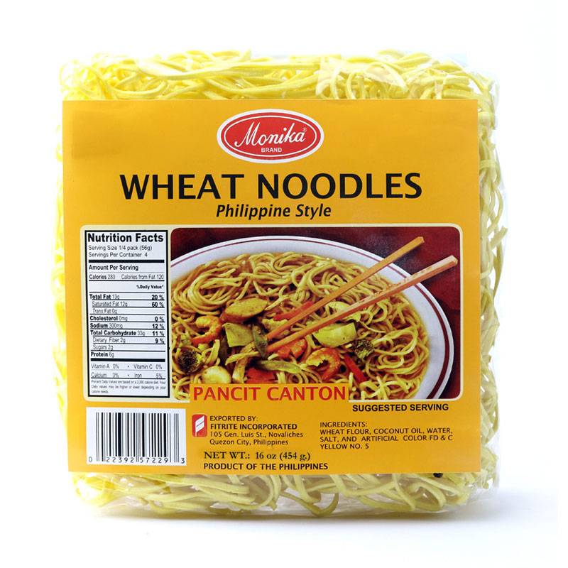 MONIKA Noodles Chinese Style Pancit Canton 227g