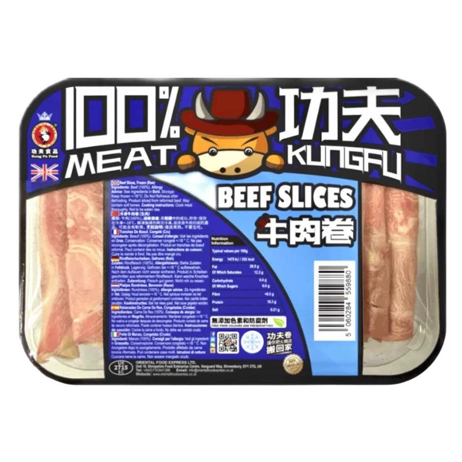 KUNG FU FOOD Beef Slices 400g