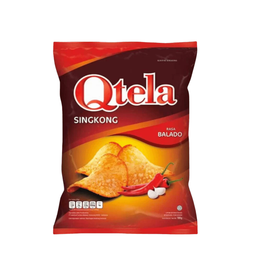 QTELA Cassava Chips Balado 180gr