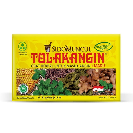 SIDOMUNCUL Tolak Angin Cair Herbal 12 Sachet x 15ml